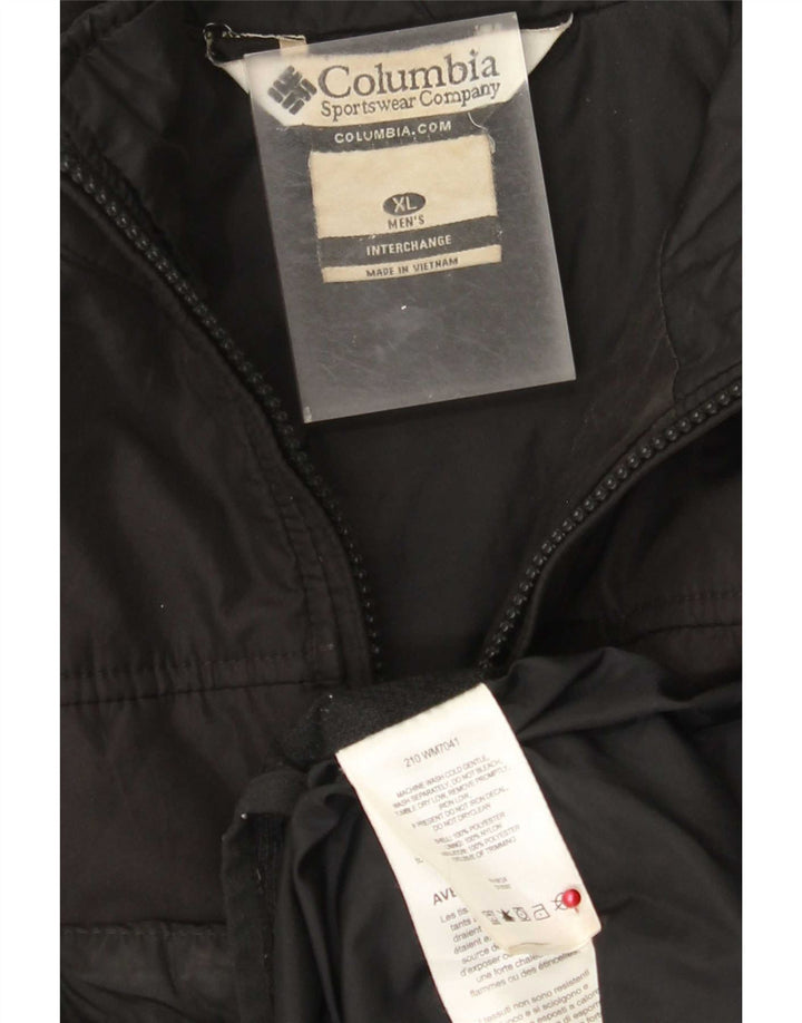 Columbia Mens Interchange Liner Bomber Jacket UK 42 XL Sort Polyester