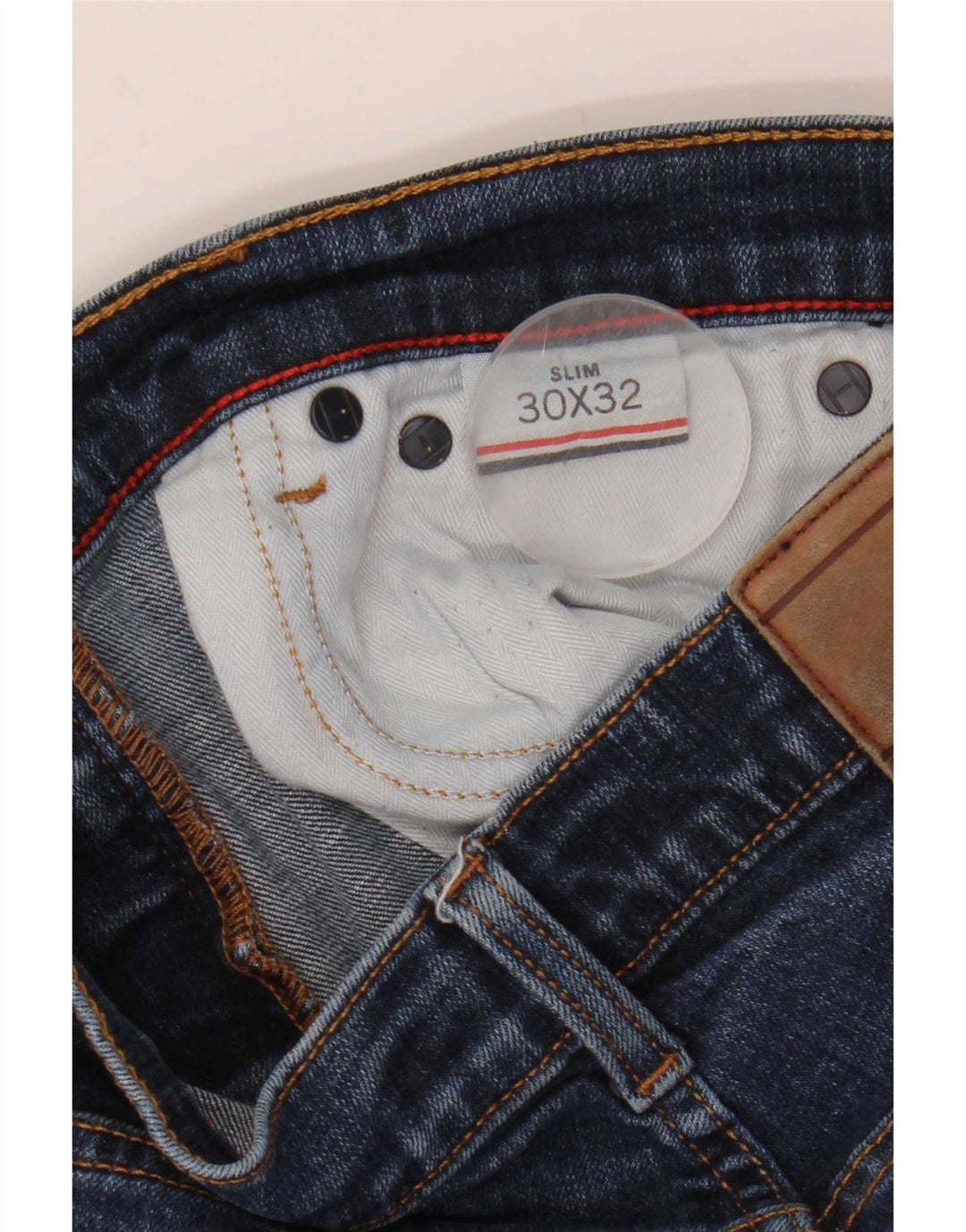 Tommy Hilfiger Herre Slim Jeans W30 L32 Marineblå