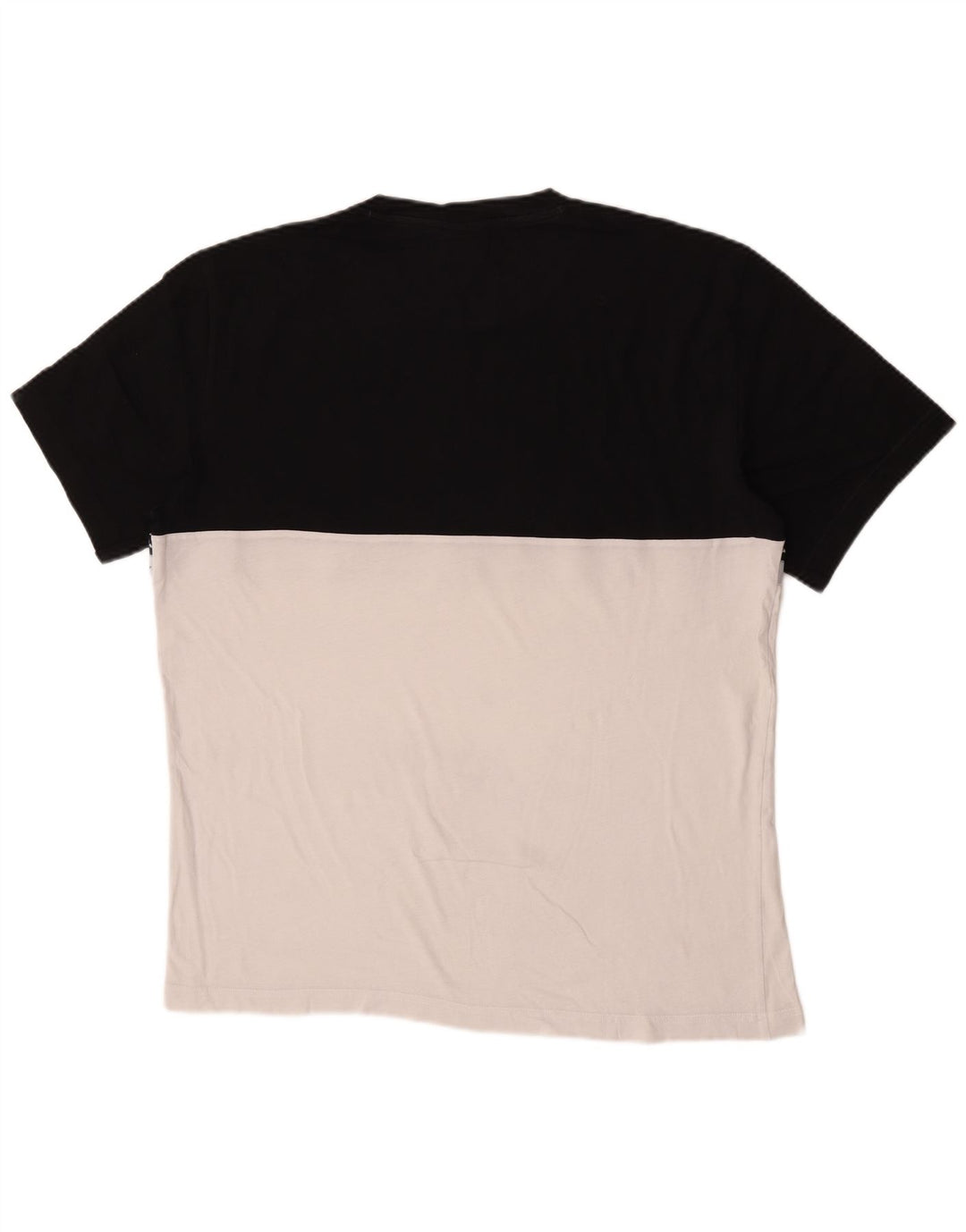 Champion Herre Grafisk T-Shirt Top XL Sort Colourblock