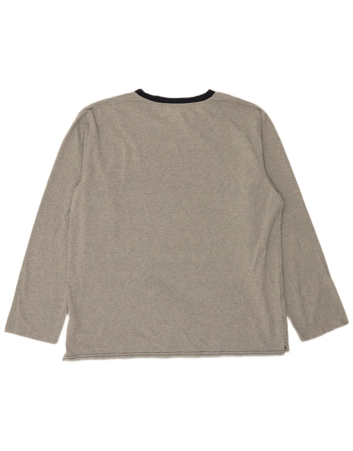 The White Company Herre Top Langærmet Stor Grå Colourblock Polyester