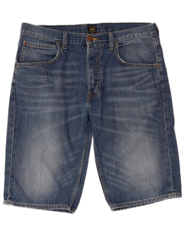 Lee Herre denimshorts W32 Medium Blue Bomuld