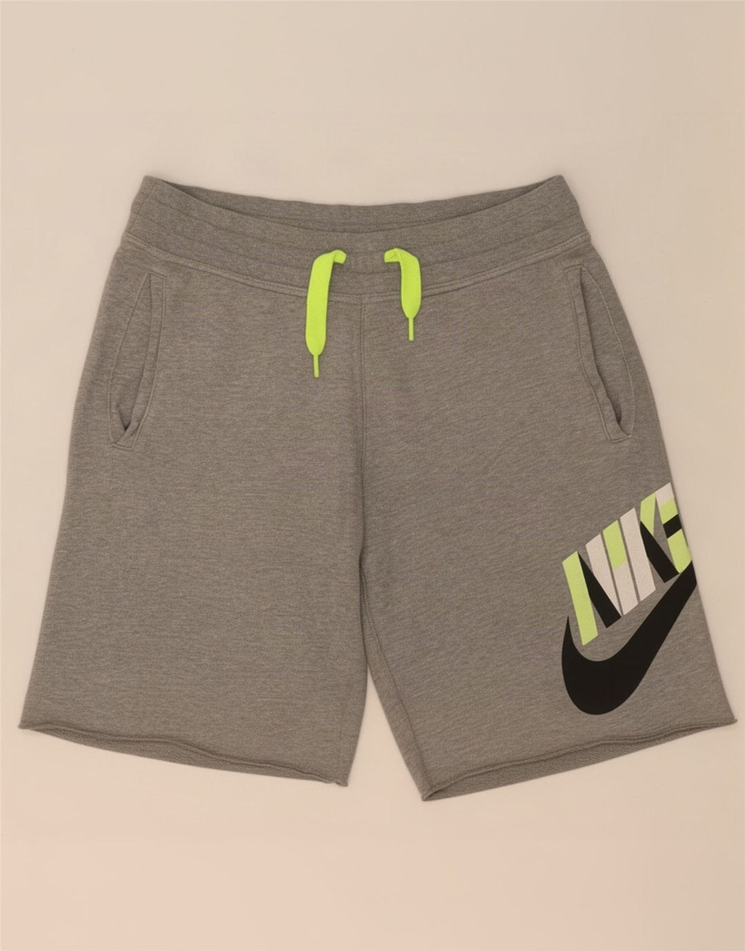 Nike grafiske sportsshorts til mænd, små grå bomuld