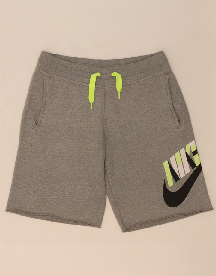 Nike grafiske sportsshorts til mænd, små grå bomuld