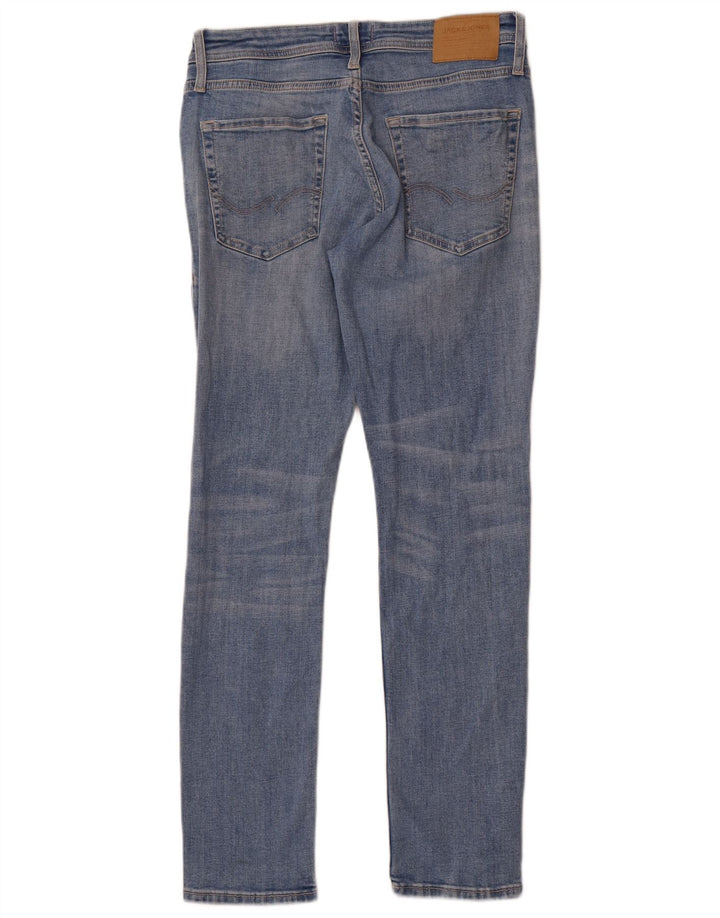 Jack & Jones Herre GLENN Slim Jeans W31 L30 Blå Bomuld
