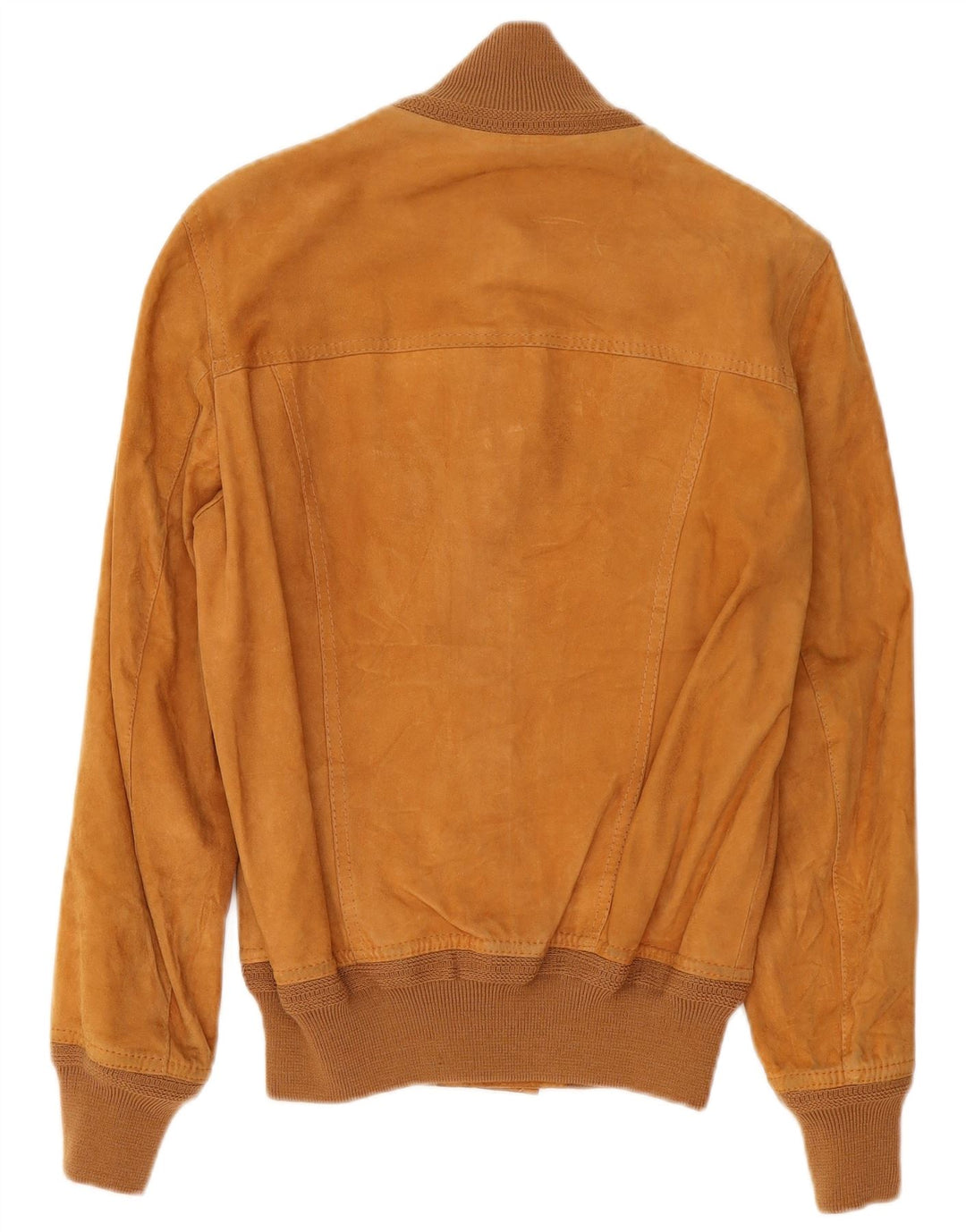 Vintage herre ruskind bomberjakke IT 48 Medium Beige Læder