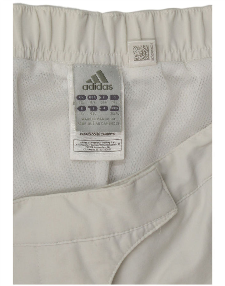 Adidas Dame Climalite Vandtætte Bukser UK 10 Small White Polyester