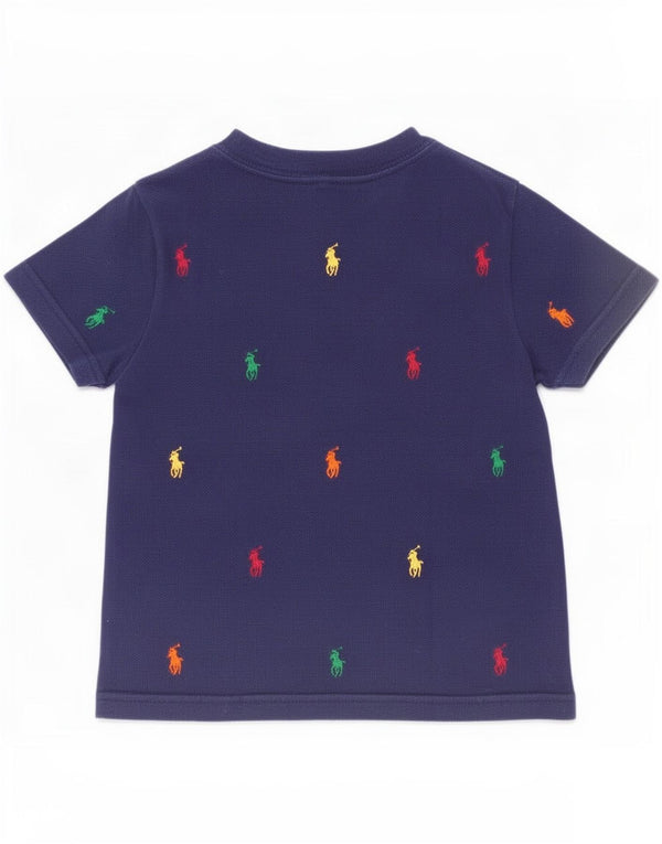 Polo Ralph Lauren drenge grafisk t-shirt top 2-3 år marineblå bomuld
