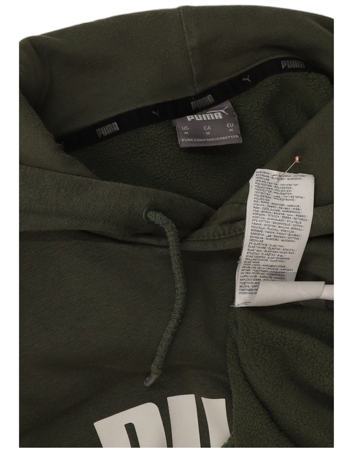 Puma Herre grafisk hættetrøje Jumper Medium Khaki Bomuld