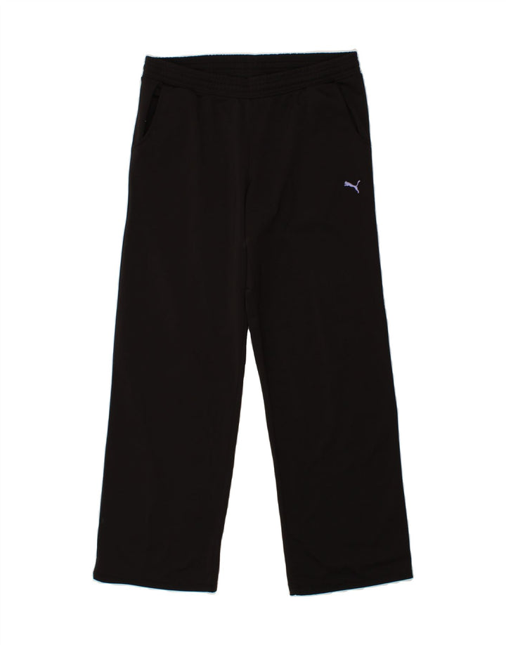 PUMA Womens Tracksuit Trousers UK 12 Medium Black Polyester Vintage Puma and Second-Hand Puma from Messina Hembry 