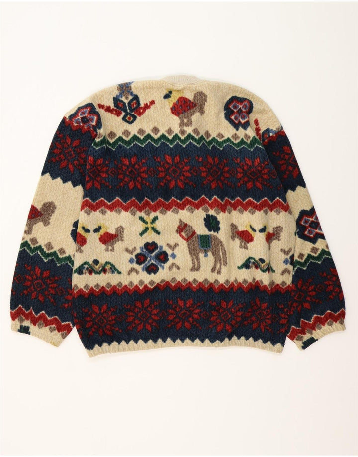 Fort & Madox Herre Button Neck Jumper Sweater XL Flerfarvet nyhed