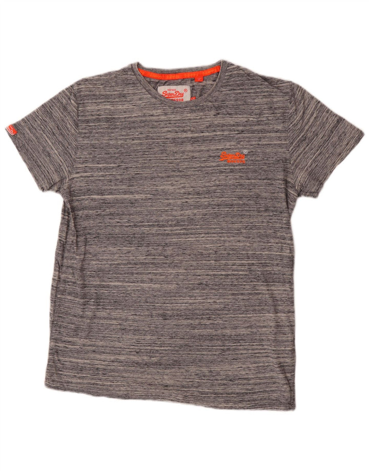 Superdry T-shirt top mellem grå bomuld til mænd