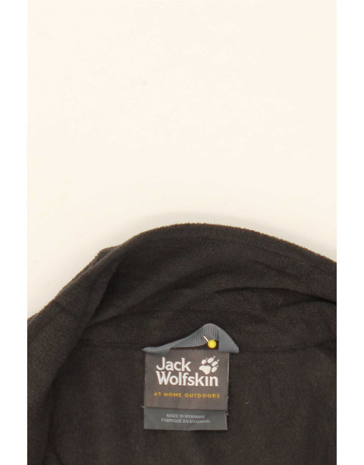 Jack Wolfskin Fleecejakke til kvinder UK 14/16 Stor sort polyester