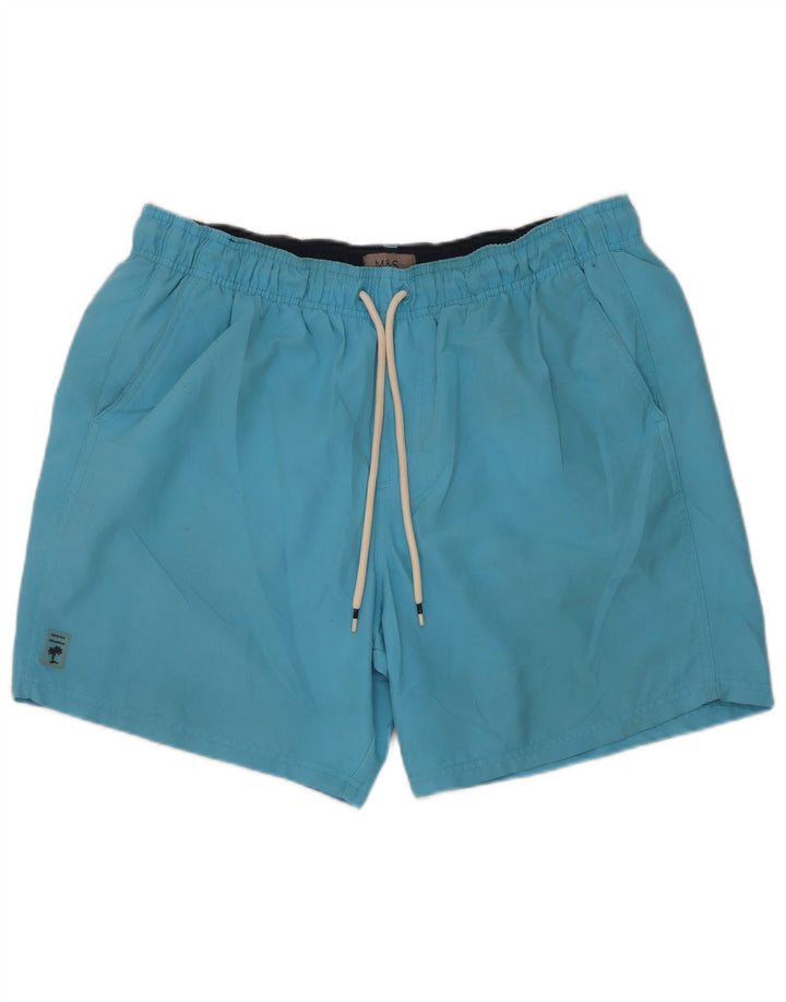 Marks & Spencer Badeshorts til mænd store blå polyester