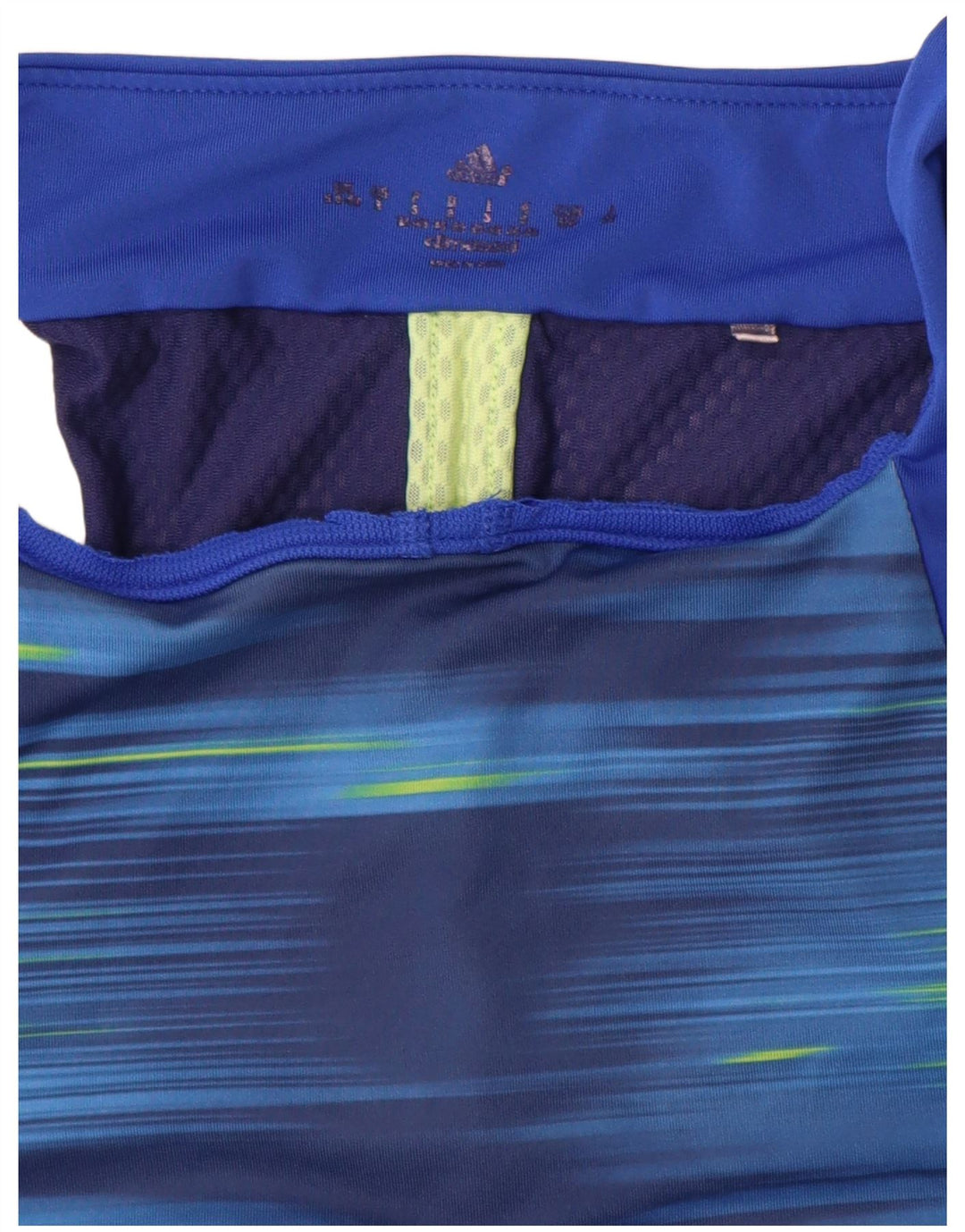 Adidas Dame Climacool Vest Top UK 8/10 Small Blue Pinstripe