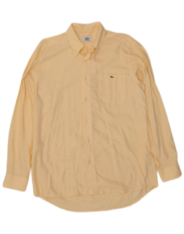 Lacoste herreskjorte str. 39 Medium gul bomuld