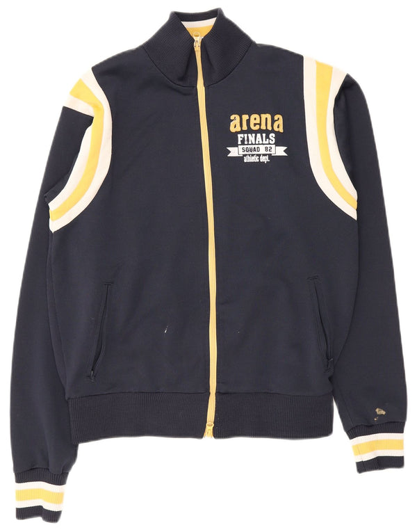 Arena Herre grafisk træningsdragt Topjakke Medium Navy Blue Colourblock