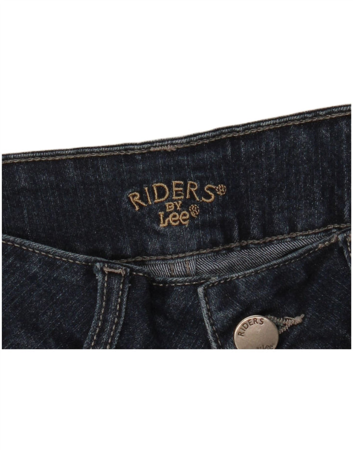LEE Dame Riders Denim Shorts W32 Large Navy Blue