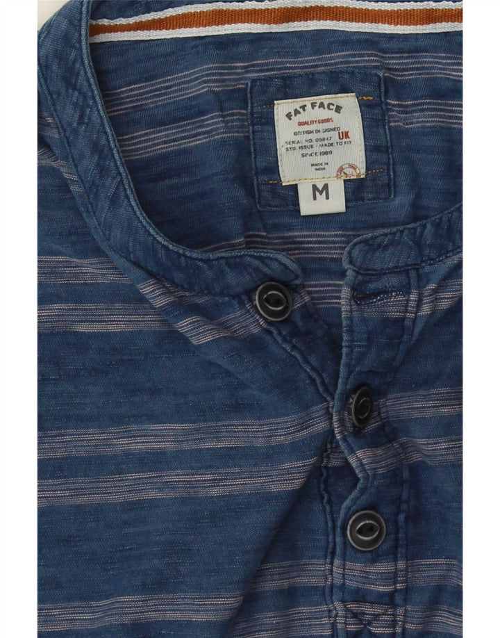 Fat Face Herre T-Shirt Top Medium Marineblå Stribet