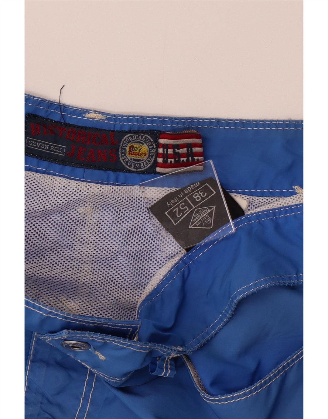 ROY ROGERS Mens Swimming Shorts XL  Blue Polyamide Vintage Roy Rogers and Second-Hand Roy Rogers from Messina Hembry 