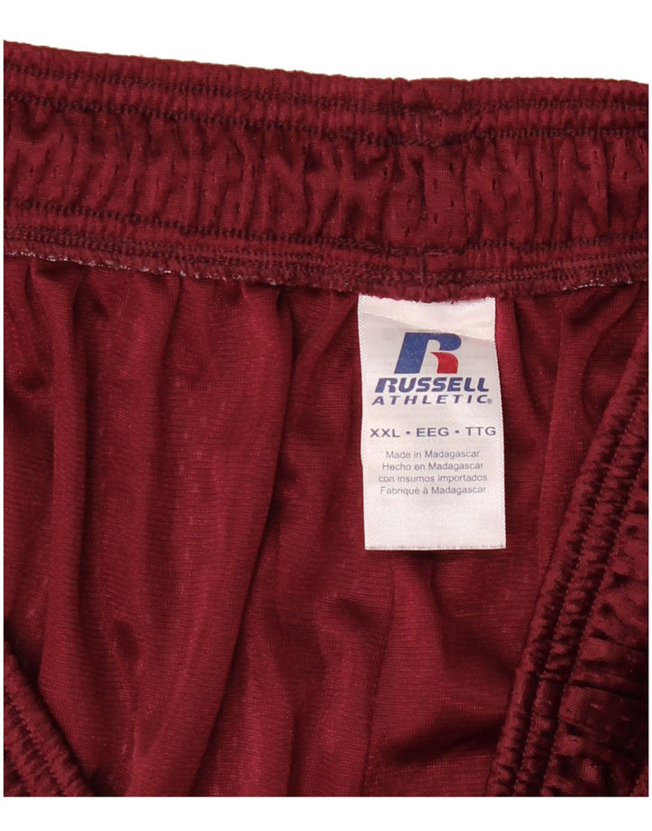 Russell Athletic Herre Sportshorts 2XL Burgundy Polyester