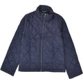 BENETTON Boys Quilted Jacket 7-8 Years Medium Navy Blue Polyester | Vintage Benetton | Thrift | Second-Hand Benetton | Used Clothing | Messina Hembry 