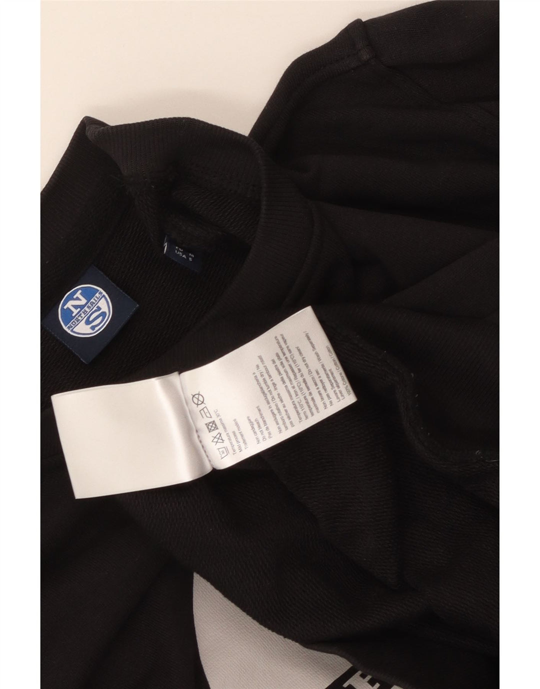 North Sails Herre Sweatshirt Jumper Medium Sort Bomuld