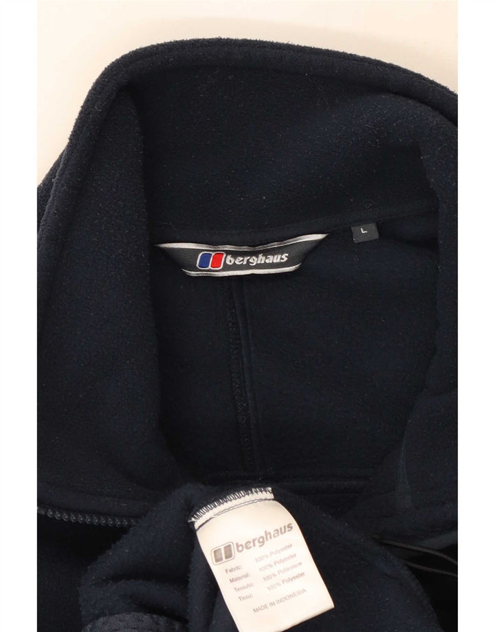 Berghaus Herre Liner Fleece Jakke UK 40 Large Navy Blue Polyester