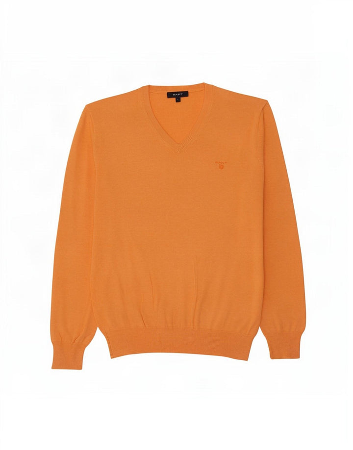 Gant Herre V-hals sweater Stor Orange Bomuld
