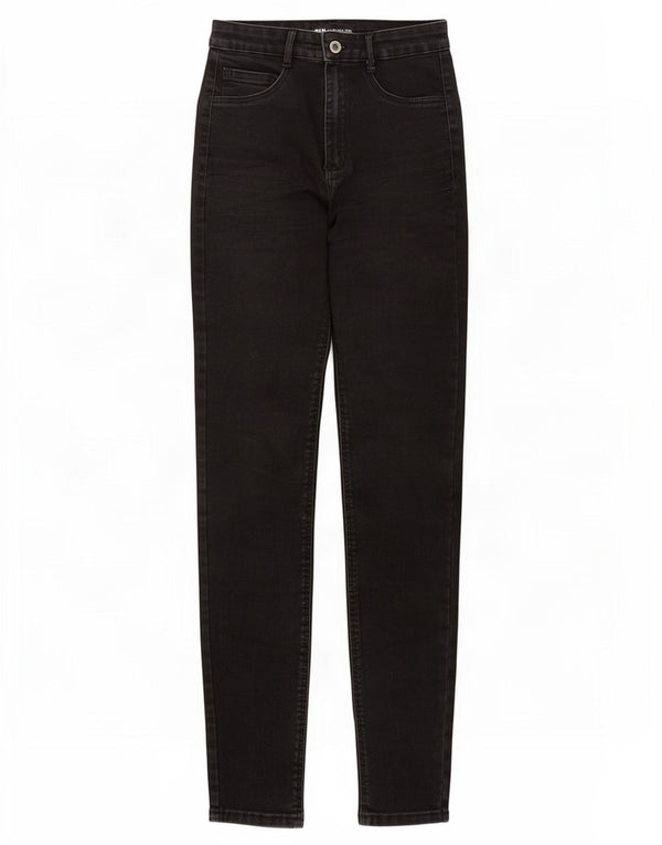 Zara Dame Højtalje Skinny Jeans EU 36 XS W26 L28 Sort