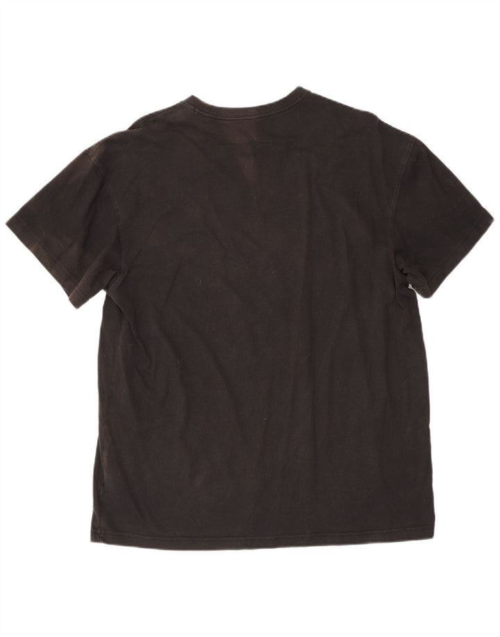ADIDAS Mens T-Shirt Top Medium Black Cotton Sports