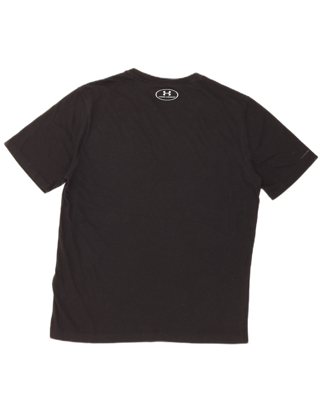 Under Armour Herre Heat Gear T-Shirt Top Medium Sort Bomuld