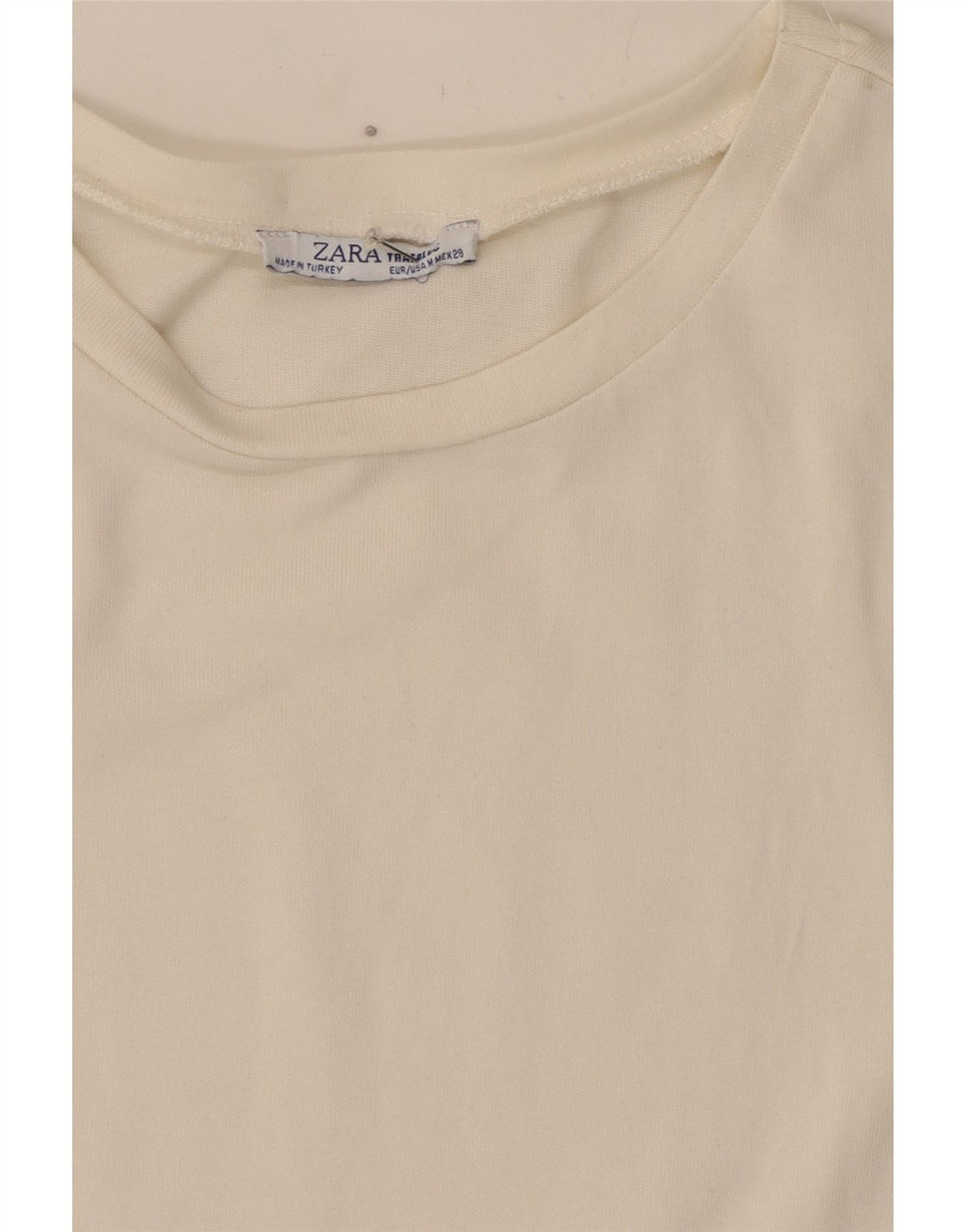 Zara Damebluse Top UK 12 Medium White Animal Print
