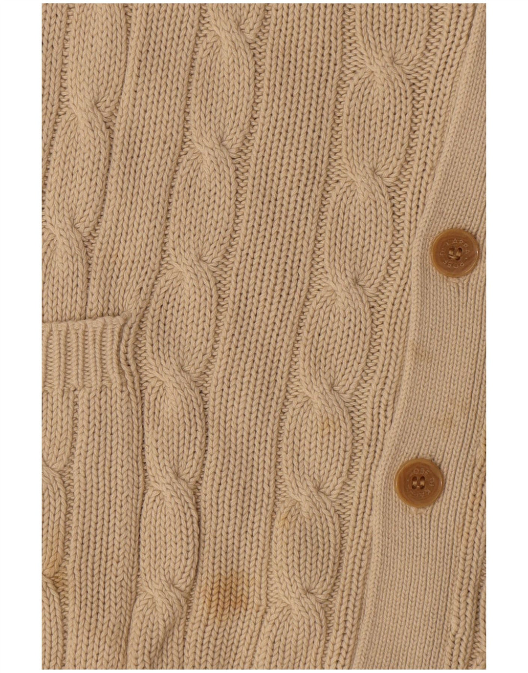 Kappa Herre Cardigan Sweater XL Beige Bomuld
