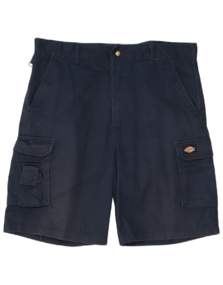 Dickies Herre Cargo Shorts W36 Large Navy Blue Polyester