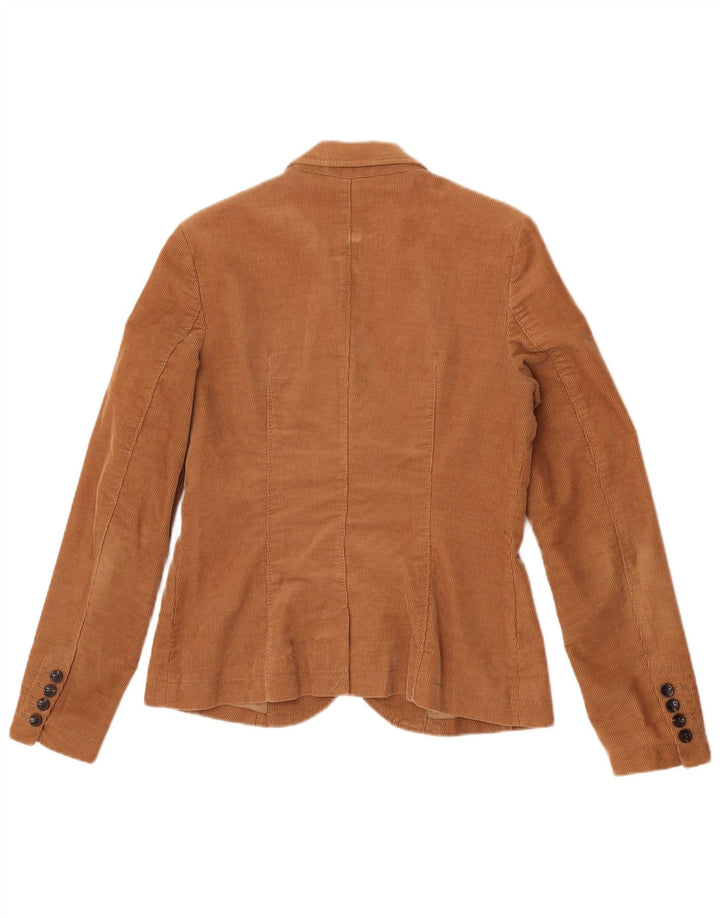 Esprit Dame 2-knaps Corduroy Blazer Jacket UK 12 Medium Brun Bomuld