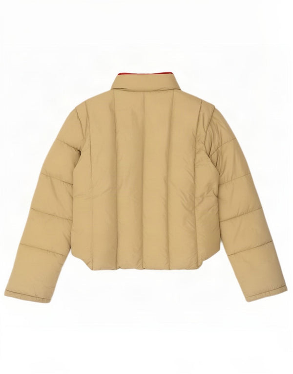 Slam Dame Hætte Polstret Jakke UK 16 Stor Beige Nylon