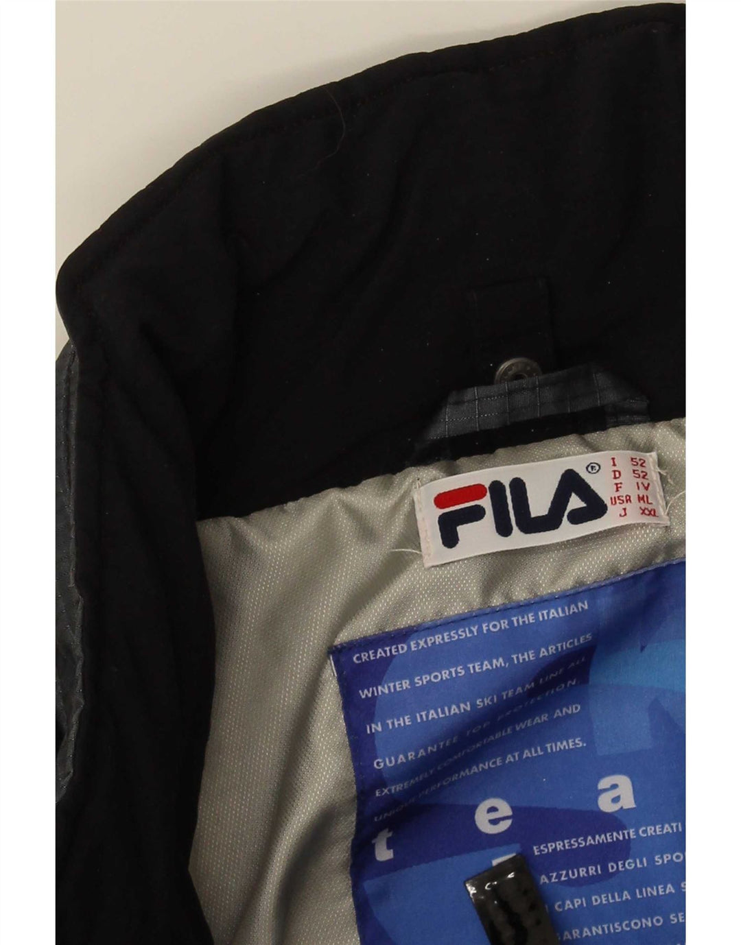Fila Regnjakke til mænd IT 52 XL Grå Colourblock