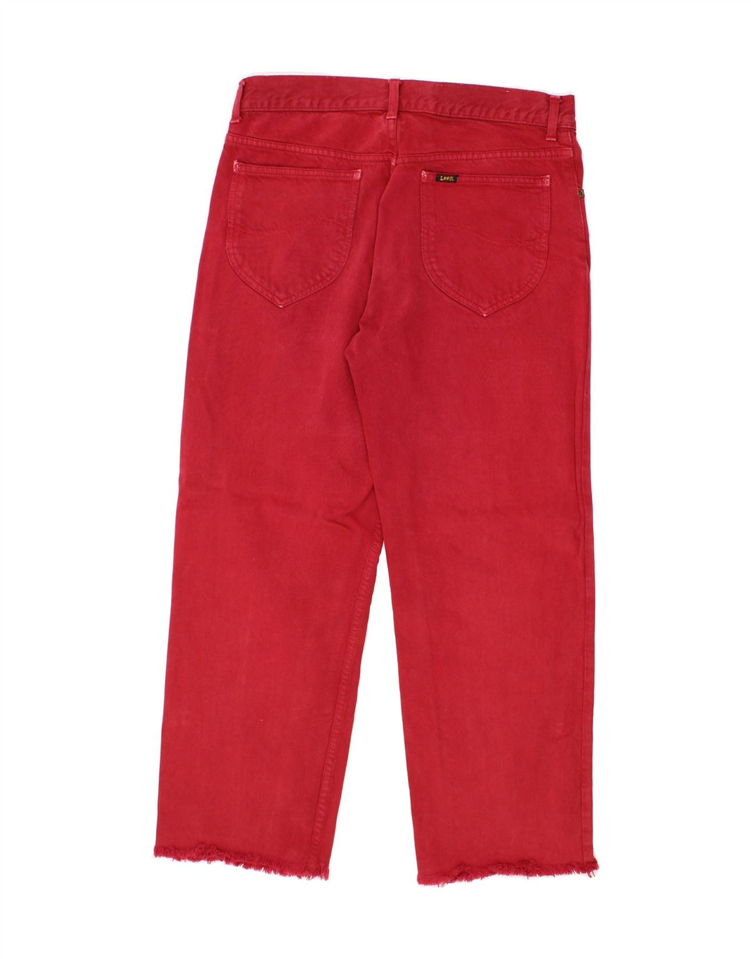 LEE Mens Straight Jeans W32 L28 Red Cotton Vintage Lee and Second-Hand Lee from Messina Hembry 