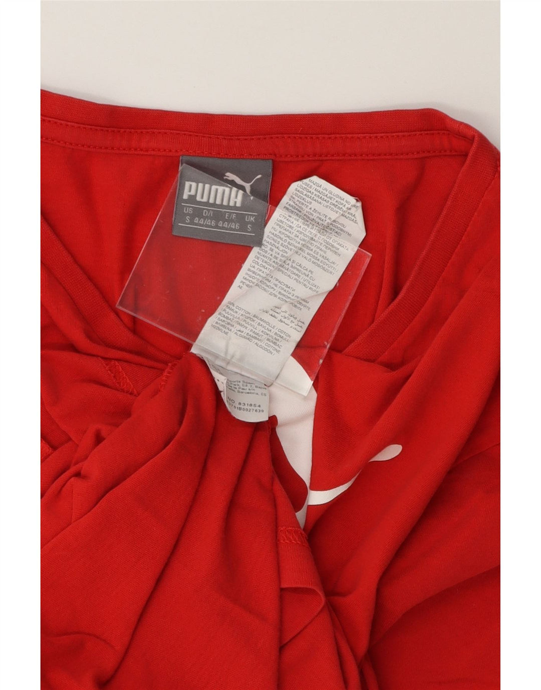 PUMA Mens Graphic T-Shirt Top Small Red Cotton Vintage Puma and Second-Hand Puma from Messina Hembry 