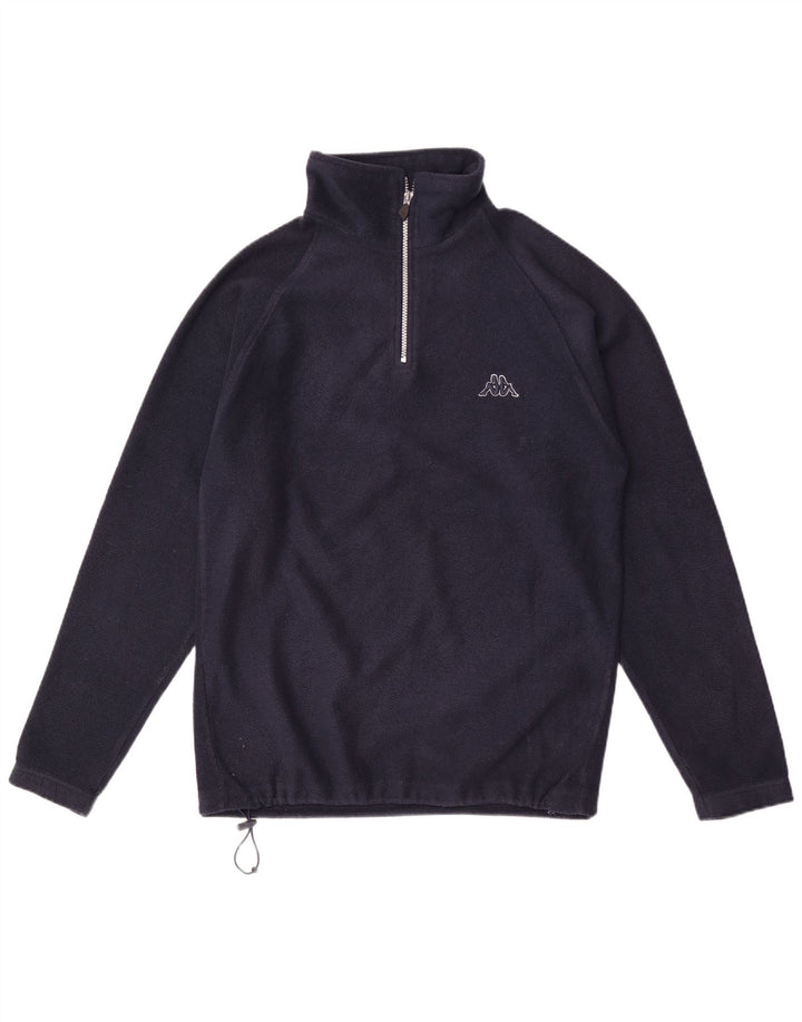 Kappa Fleece Jumper med lynlås til mænd Medium Marineblå