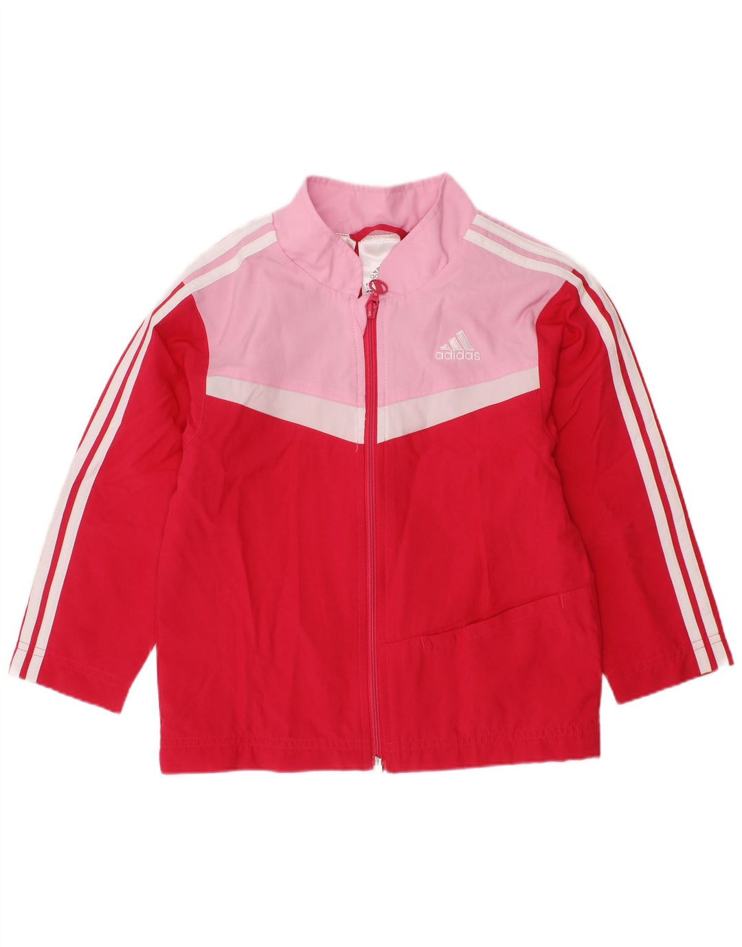 ADIDAS Babypiger træningsdragt topjakke 18-24 måneder Rød Colourblock