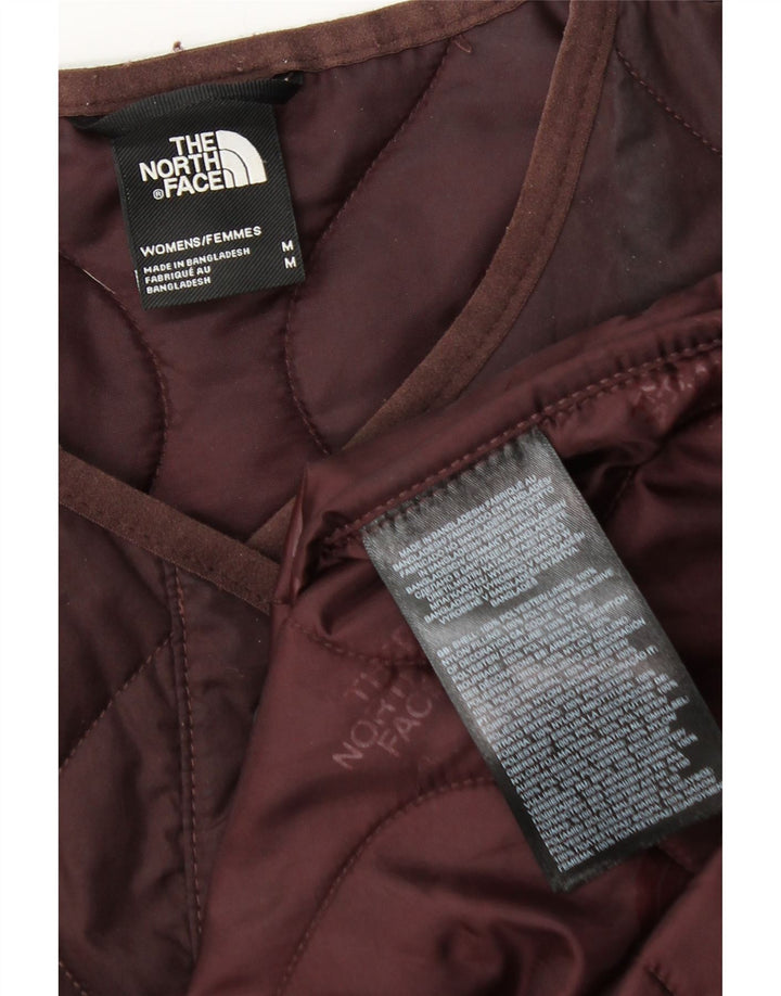 The North Face Dame Oversized Quiltet Overfrakke UK 14 Medium Brun