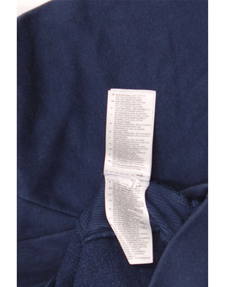 Reebok Dame Grafisk Oversized Sweatshirt Jumper UK 12/14 Medium Navy Blue