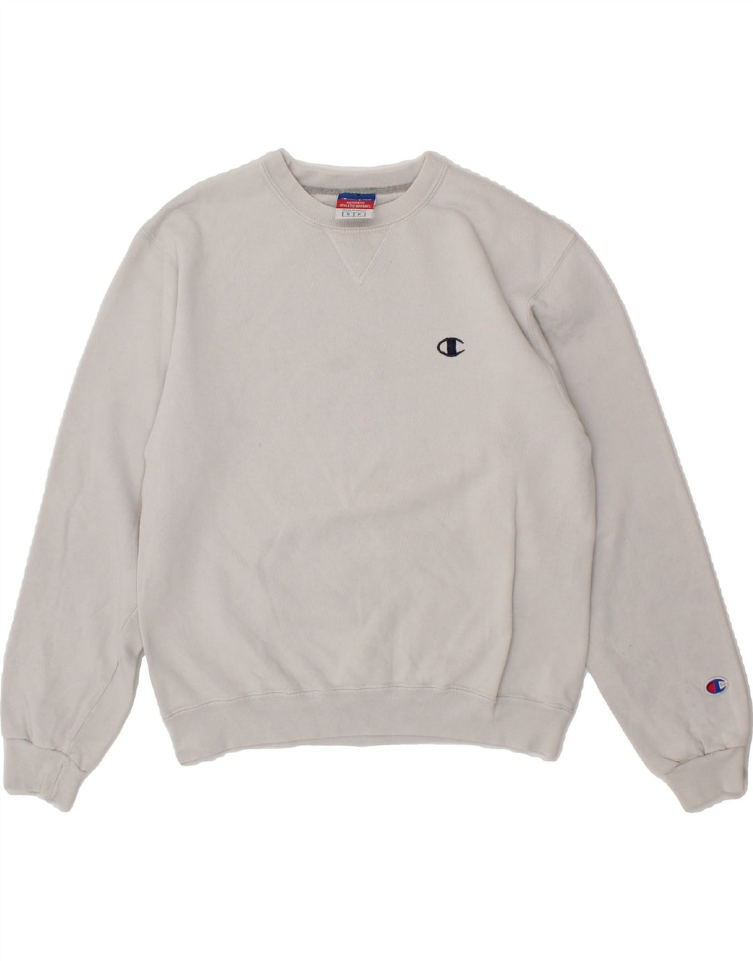 CHAMPION Mens Sweatshirt Jumper Small White Vintage Champion and Second-Hand Champion from Messina Hembry 