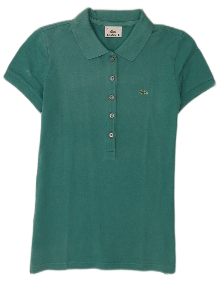 Lacoste Dame Polo Shirt Størrelse 36 Lille turkis bomuld