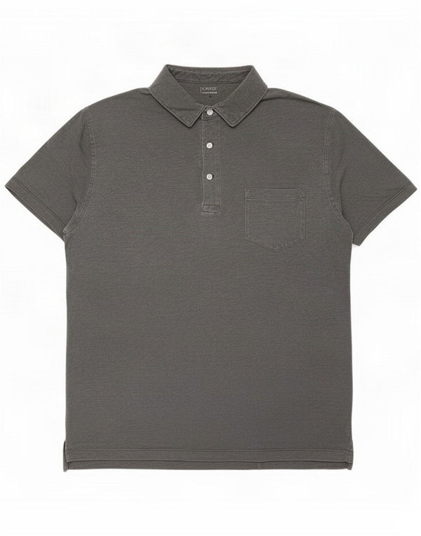 J. Crew Polo Shirt til mænd Large Grey Cotton