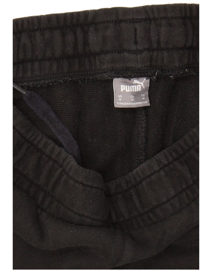 PUMA Womens Graphic Tracksuit Trousers Joggers UK 12 Medium  Black