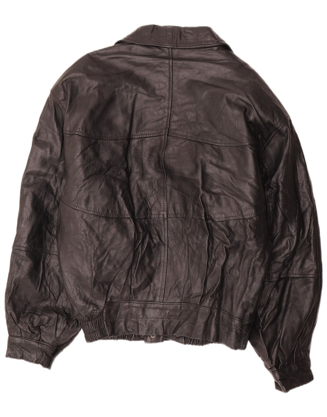 LAVORAZIONE ARTIGIANA Herre Læderjakke IT 52 XL Sort Læder