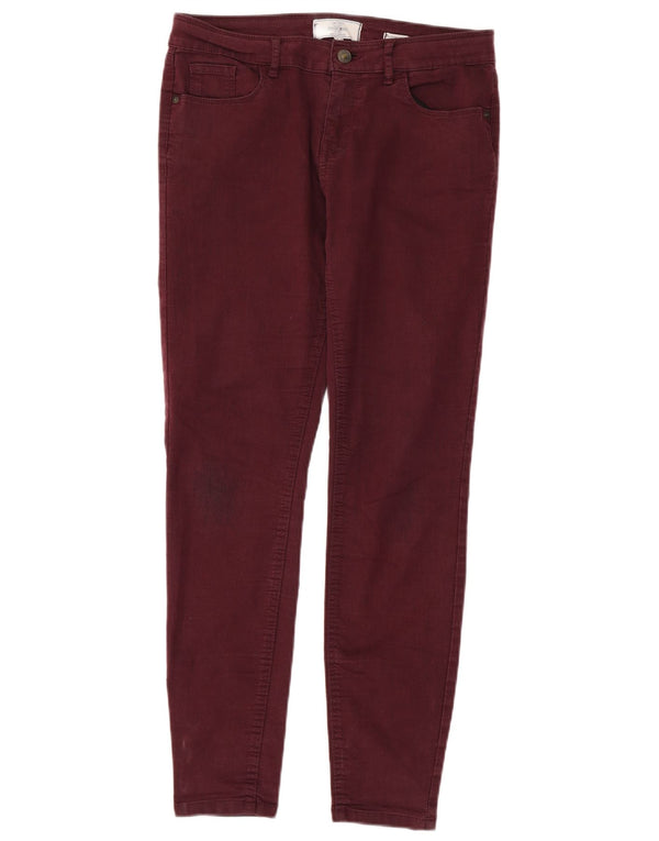 Fat Face Dame Jegging Jeans UK 12 Medium W32 L29 Bourgogne bomuld