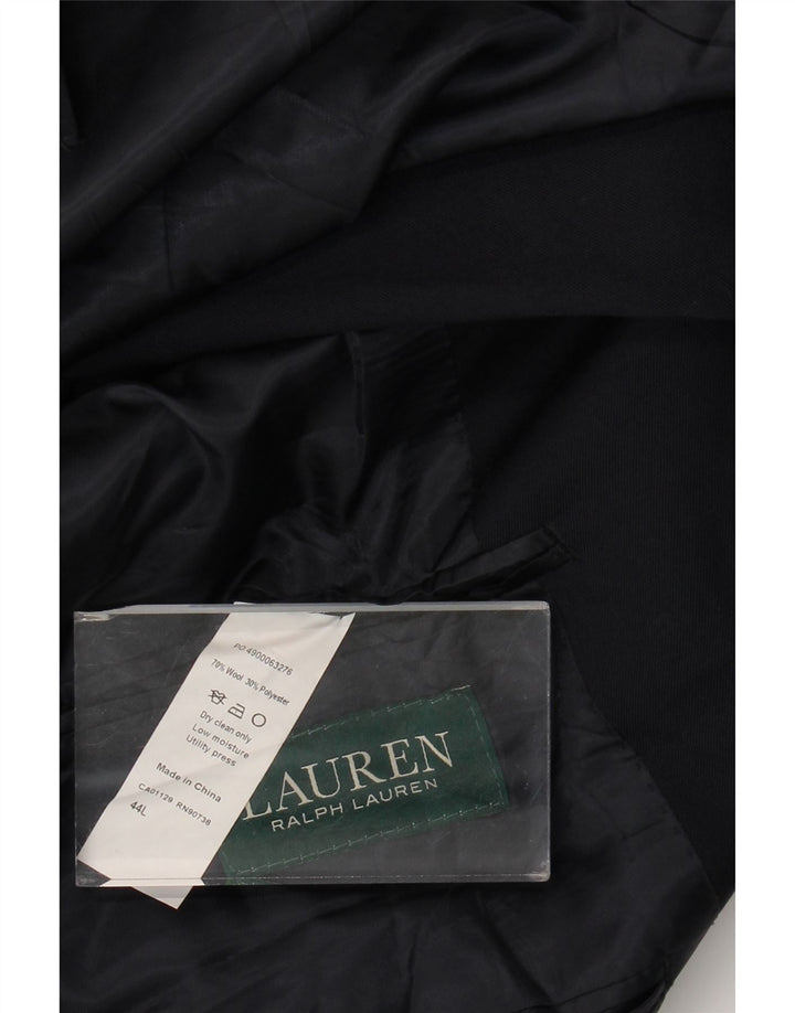 Ralph Lauren Herre 2-knaps blazerjakke UK 44 XL Marineblå Uld